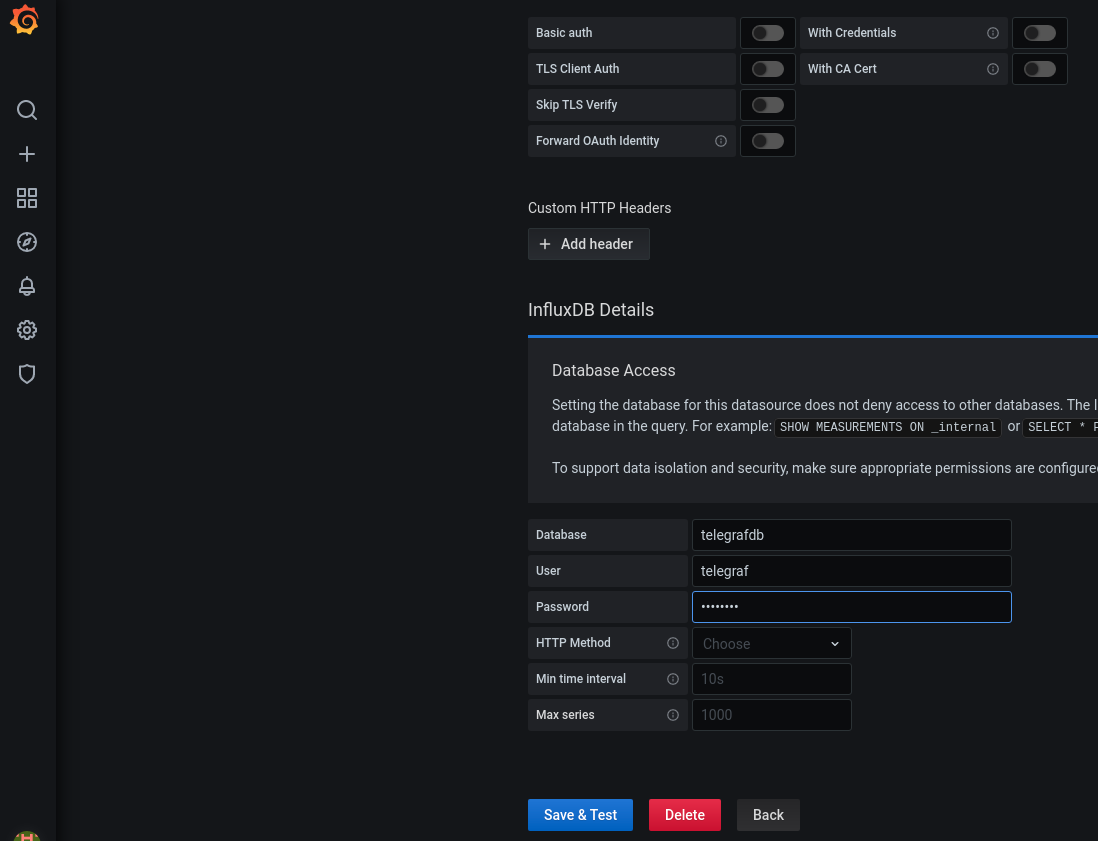 서버 모니터링 Grafana, Influx, Telegraf